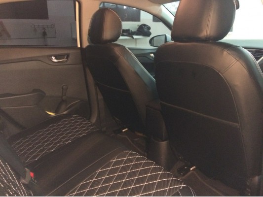 Авточехлы на Hyundai Solaris 2