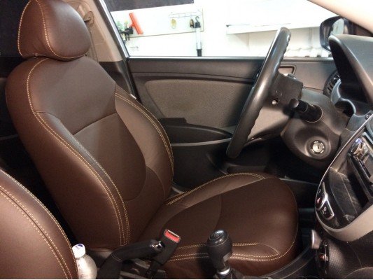 Каркасные авточехлы на Hyundai Solaris