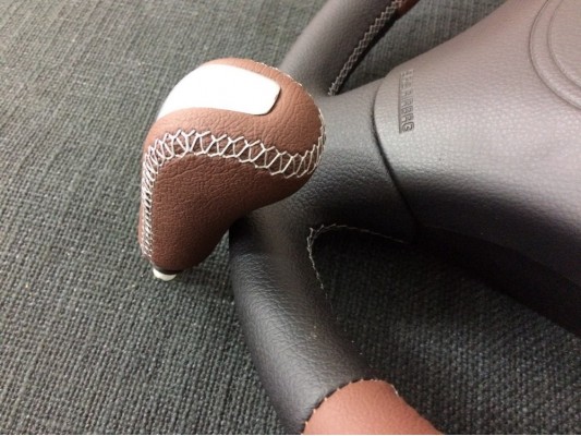 Перетяжка рычага и чехла КПП